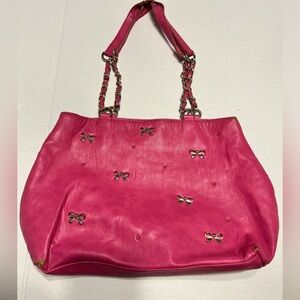Charming Charlie - Pink Bowtie Purse
